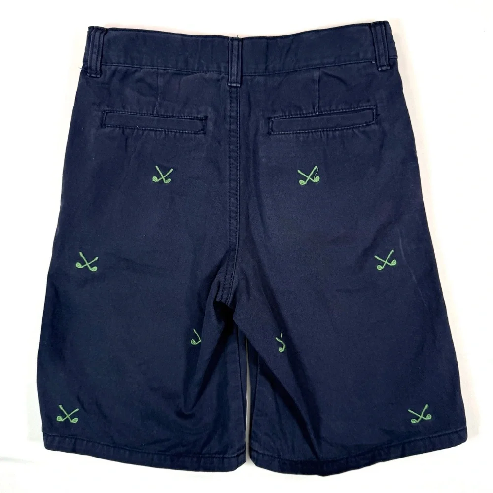 GYMBOREE Boys Golf Embroidered‎ Navy Shorts Size 10 Preppy Classic